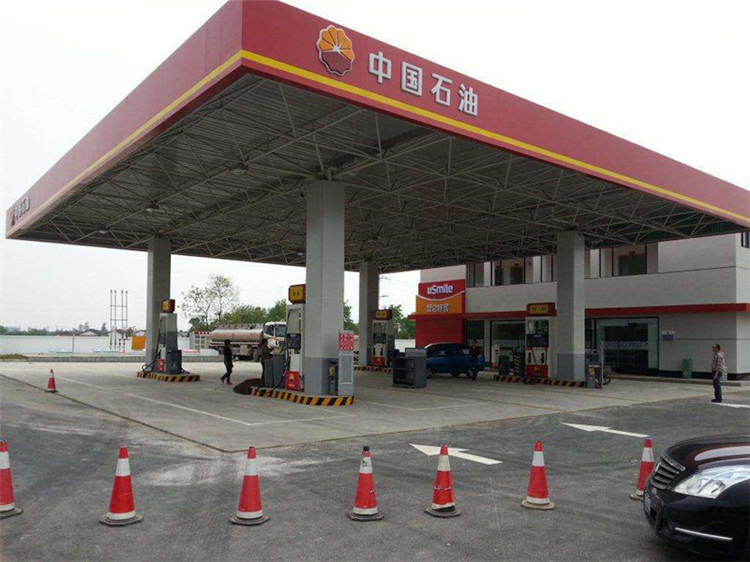 句容加油站钢结构网架案例20